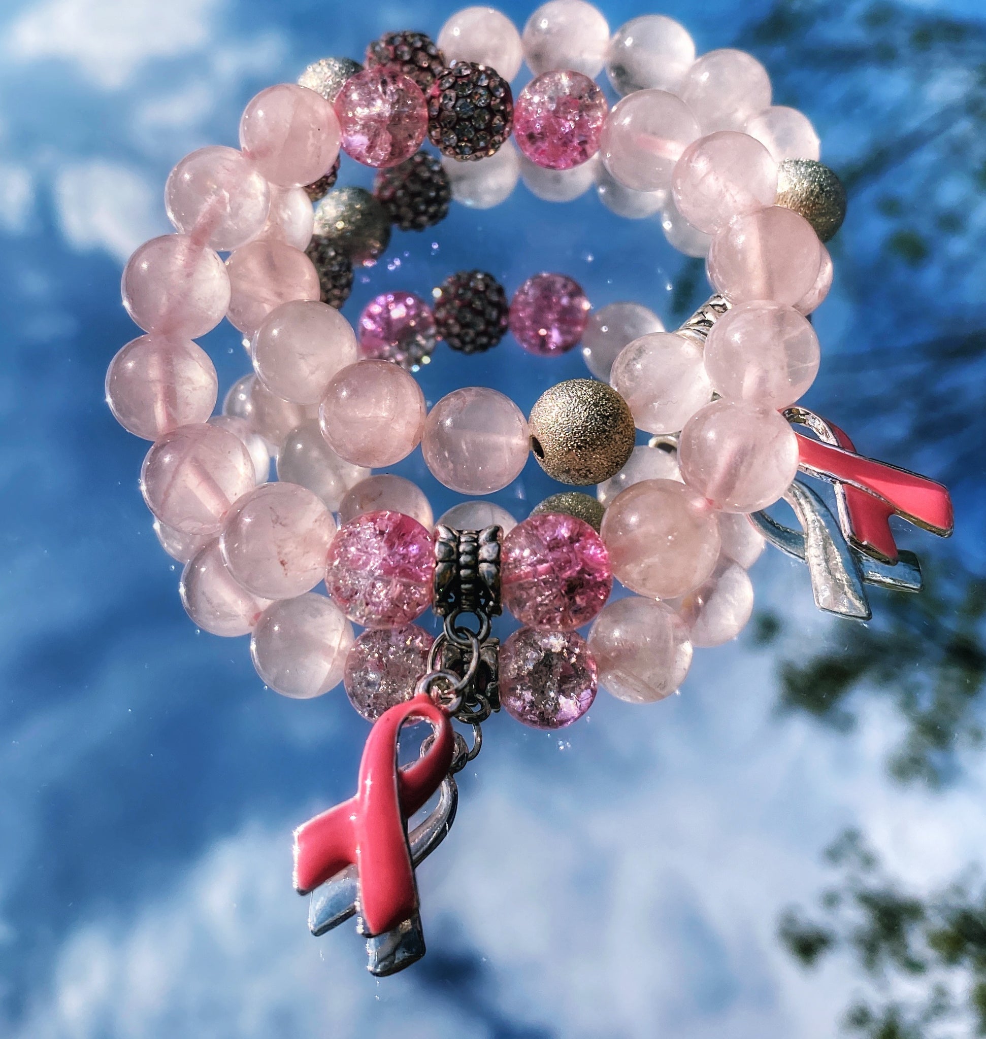 Breast cancer awareness bracelet